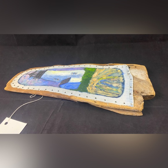 Lighthouse Nautical Art Driftwood Candace McKellar, Maine Hand Painted Signed - Picture 4 of 9